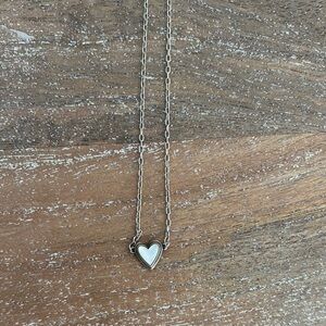 James Avery Silver Heart Necklace Minimalist Design